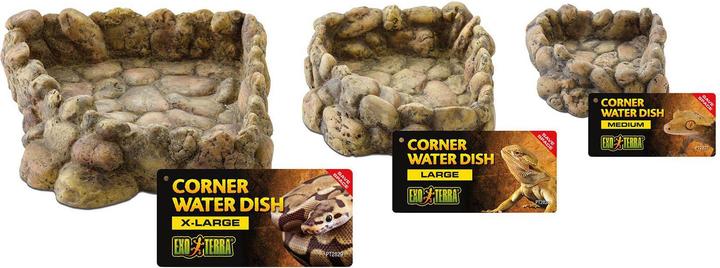 Exo Terra Eck-Wassernapf, L, 16 x 18 x 5,5 cm