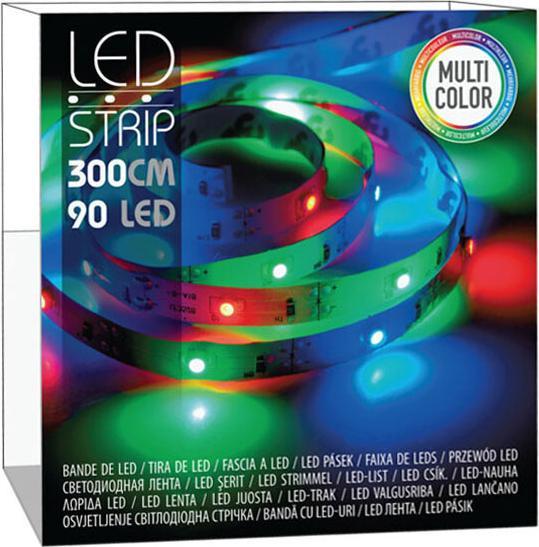 Immagine prodotto Striscia LED 90Led Multicolore, 300cm (Multicolore, 300 cm, Interno)