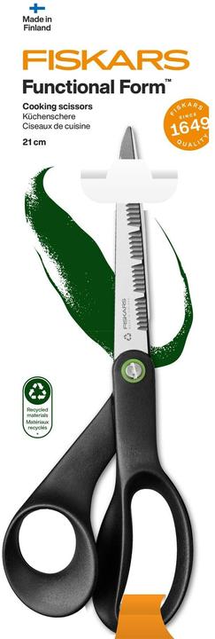 Immagine prodotto Fiskars Forbici da cucina FF 21 cm, acciaio inox, destre (21 cm)