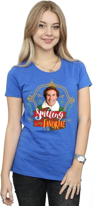 Actual product image Elf Womens/Ladies Buddy Smiling Cotton T-Shirt (S)