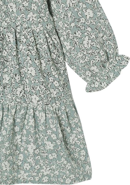 Actual product image Vertbaudet Girls' baby flounce dress in cotton muslin (68)