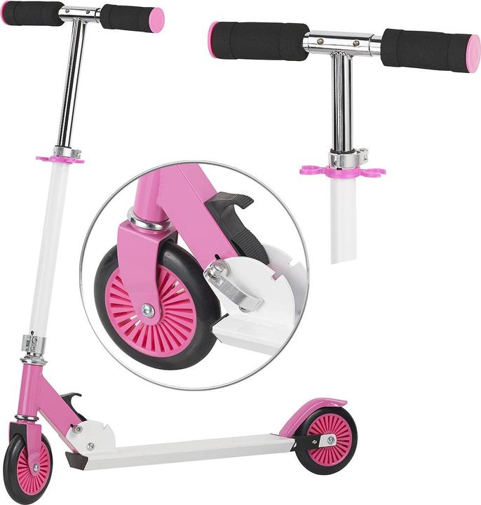 Immagine prodotto Pearl Monopattino pieghevole per bambini, ultraleggero, max. 50 kg, rosa