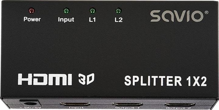 Actual product image Savio CL-42 video splitter HDMI 2x HDMI