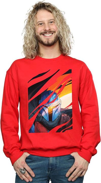 Actual product image Star Wars Mens The Mandalorian Glare Sweatshirt (M)