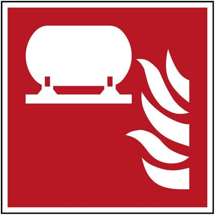 Image du produit Brady Plaque de sécurité ISO - Installation fixe d'extinction d'incendie