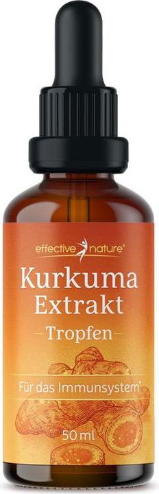 Image du produit Effective Nature Extrait de curcuma avec vitamine D3 (1 pièce(s), Gouttes)