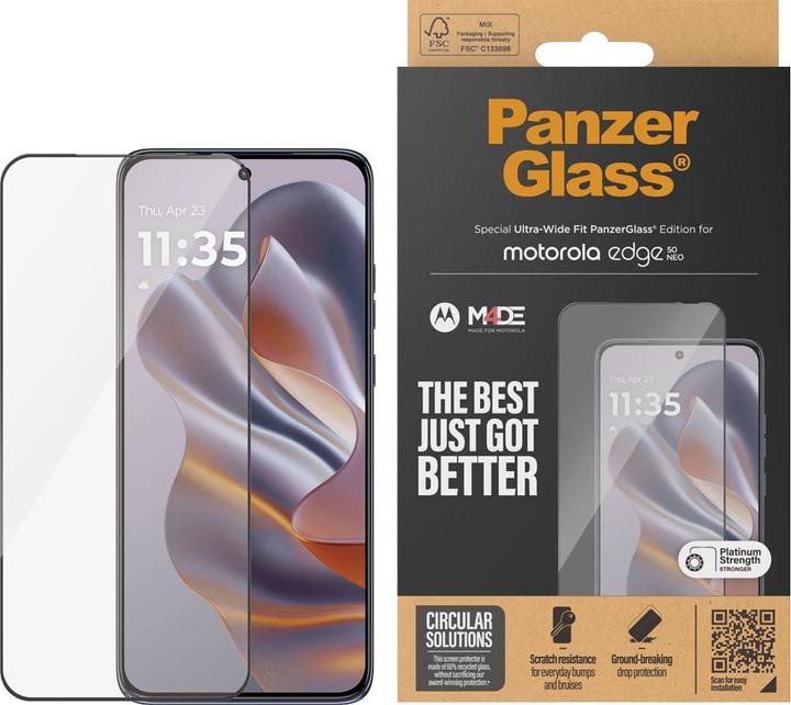 Immagine prodotto PanzerGlass Vestibilità ultra-ampia (1 Pezzo/i, Motorola Edge 50 Neo)