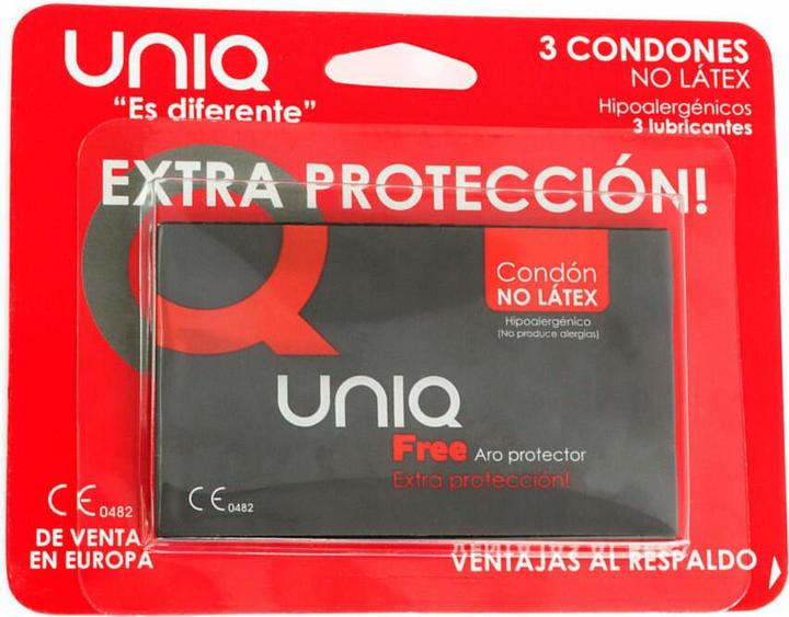 Immagine prodotto Uniq Preservativi Gratuiti Senza Lattice Con Anello Di Protezione 3 Unità (3 pz.)