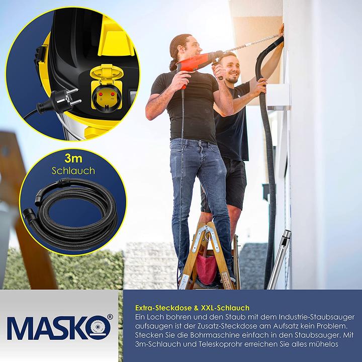 Actual product image Masko Industrial hoover (Wet dry vacuum cleaner)