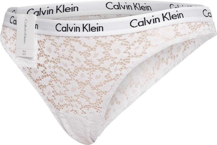 Calvin Klein Damen Slip Bikini Form mit Spitze, Silber (Silver Haze), M (M, Einzelpack)