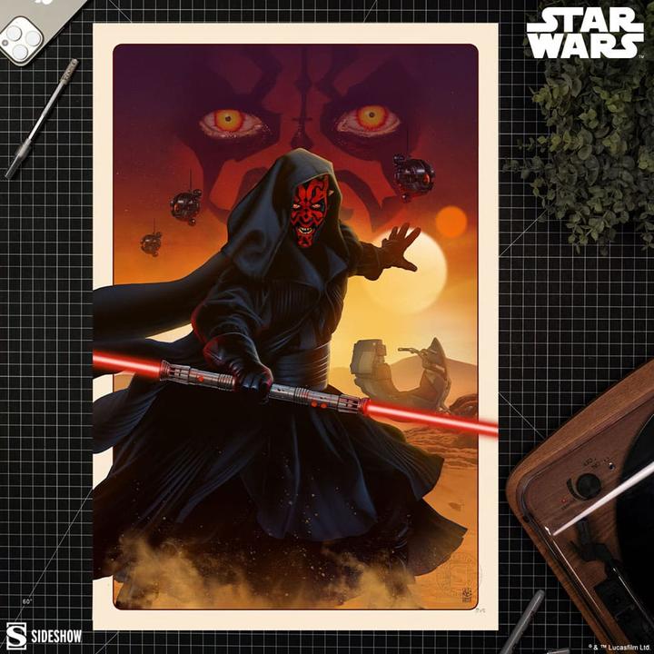 Image du produit Sideshow Star Wars Impression d'art Dark Maul : The Phantom Menace 41 x 61 cm - non encadré
