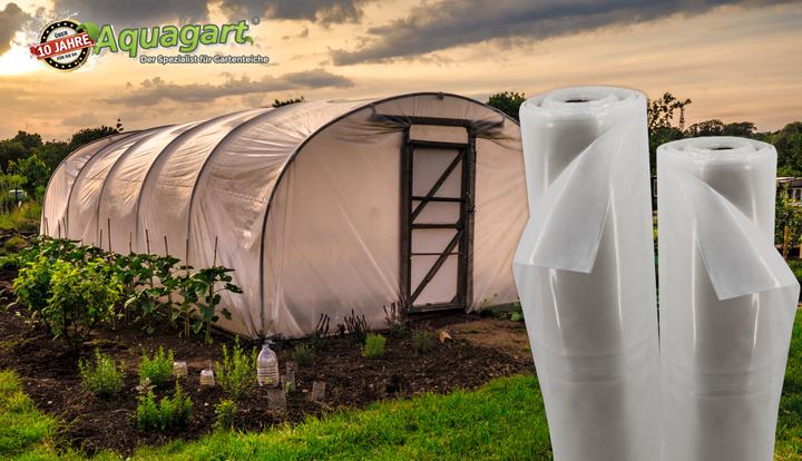 Produktbild Aquagart 18m Gartenfolie Gewächshausfolie UV 5 Frühbeetfolie Treibhausfolie 4m breit