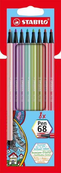 Actual product image STABILO Pen 68 Premium felt-tip pen (Multicoloured, 10 x)