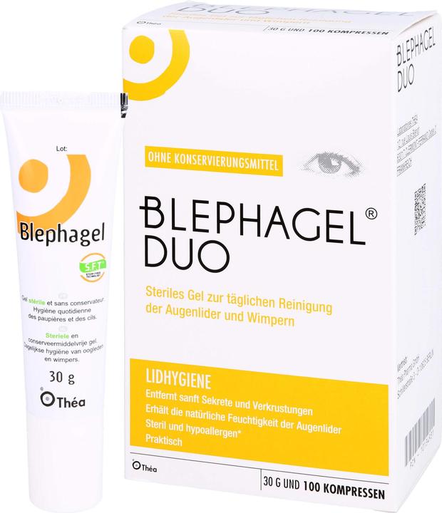 Image du produit Théa BLEPHAGEL DUO gel nettoyant stérile pour l'hygiène des paupières, 1 pc. emballage combiné (Gel)