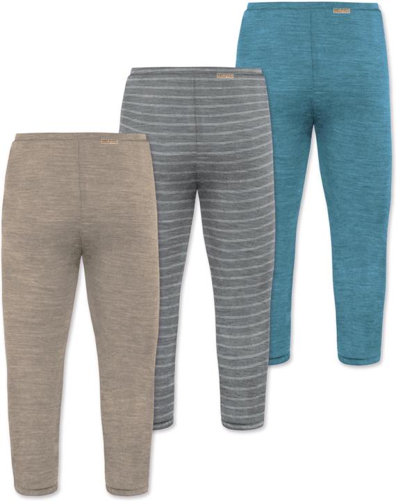 Immagine prodotto Normani Confezione da 3 pantaloni baby merino con piedini - 9543 (56)