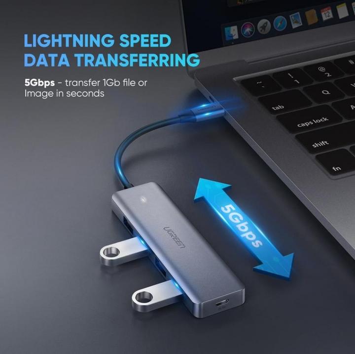 Actual product image Ugreen 4 Port-C Hub (USB-C, 4 Ports)