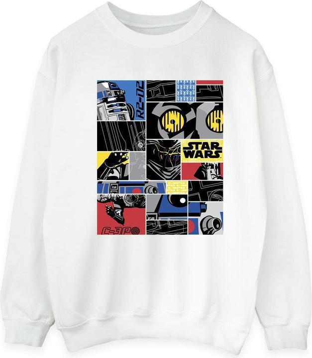 Actual product image Star Wars Mens Droid Montage Sweatshirt (XXL)