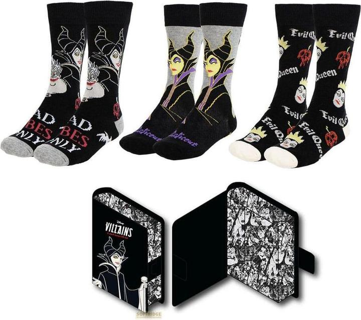 Actual product image Cerda DISNEY VILLAINS - Pack de 3 Paires de Chaussettes (Taille 36-43) (pack of 3, 36 - 43)