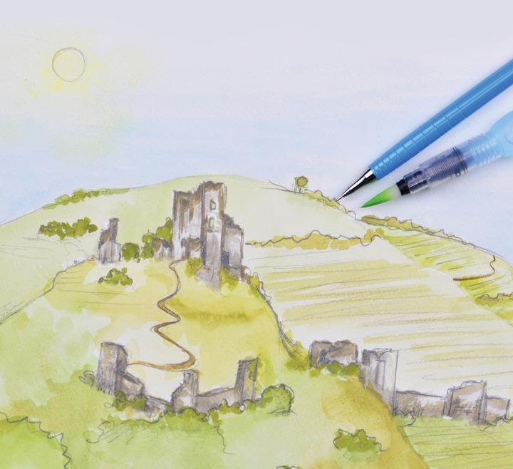 Actual product image Pentel Mechanical pencil Orenz 0.3mm light blue (0.30 mm, HB, 1 x)