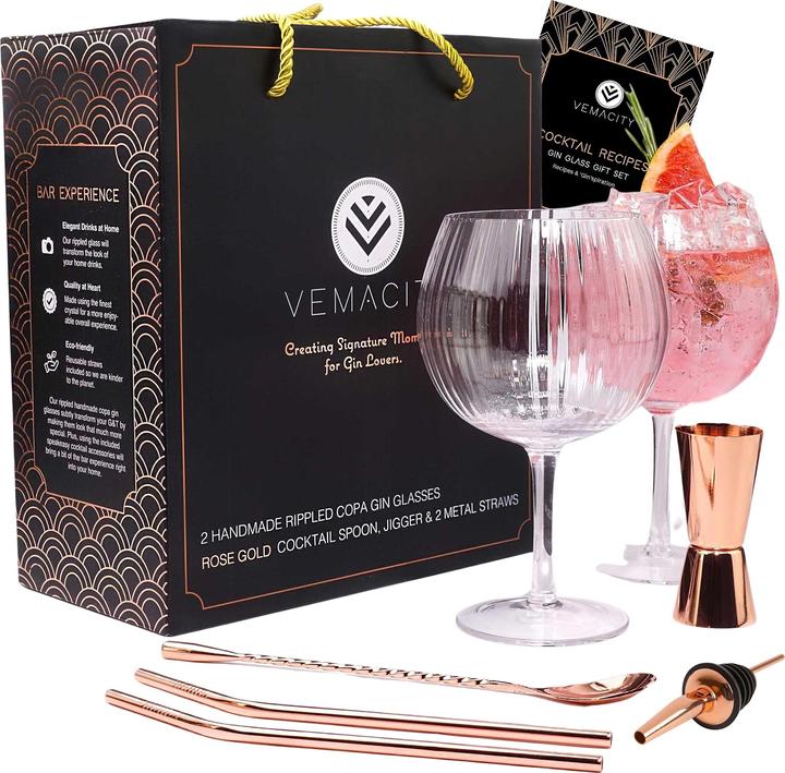 Actual product image Vemacity Gin Tonic Gläser Set (7 dl, Gin glasses)