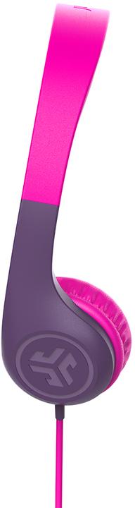 Actual product image JLab Audio JLAB JBuddies Pop Headphones On Ear pink,wired