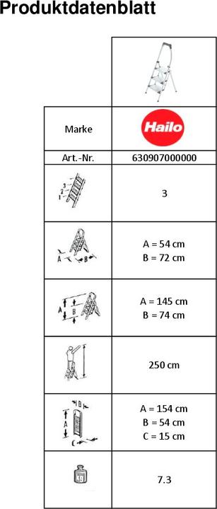 Actual product image Hailo LivingStep Plus (Stepladder, 15 cm)