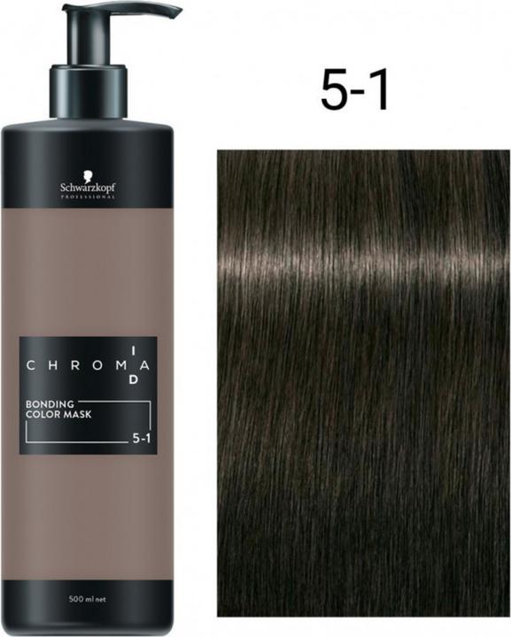 Immagine prodotto Schwarzkopf Professional Chroma ID Bonding Colour Mask 5-1 Light Brown Cendré (500 ml)