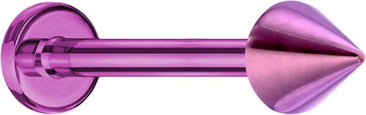 Produktbild Star Piercing Micro Labret violett mit Cone (ohne MessingTitan G23, 925 Sterlingsilberohne Messing)