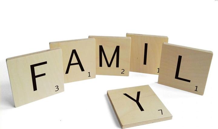 Actual product image Trenddeko Letter bricks Family (15 x 15 cm)
