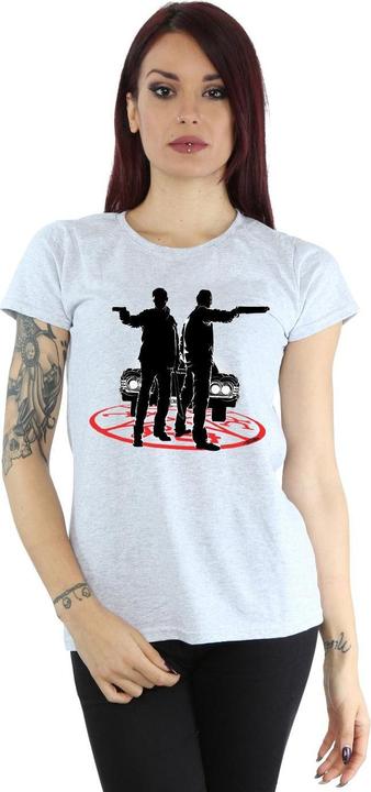 Actual product image Supernatural Womens/Ladies Sam And Dean Silhouette Cotton T-Shirt (M)