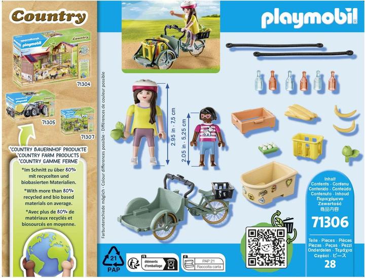 Produktbild Playmobil Lastenfahrrad (71306, Playmobil Country)