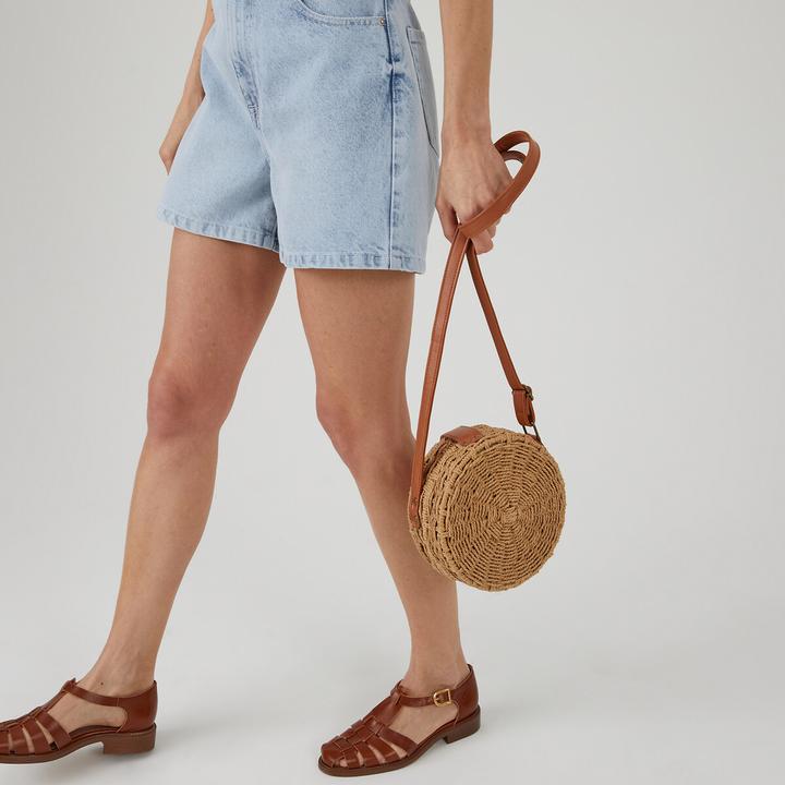 Produktbild La Redoute Collections Ledersandalen mit flachem Absatz (37)