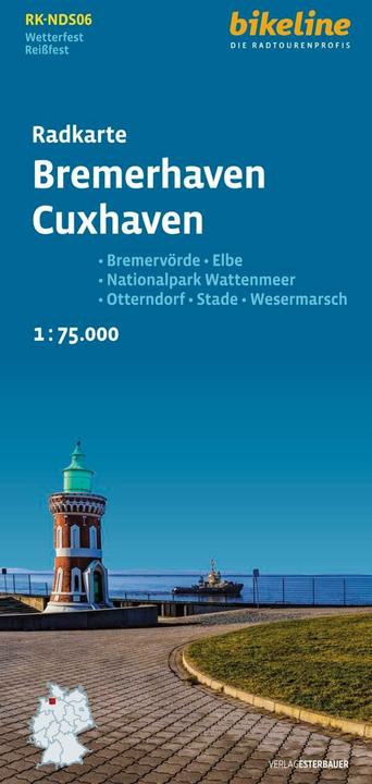 Immagine prodotto Mappa ciclistica Bremerhaven Cuxhaven (RK-NDS06) (Esterbauer, Tedesco)