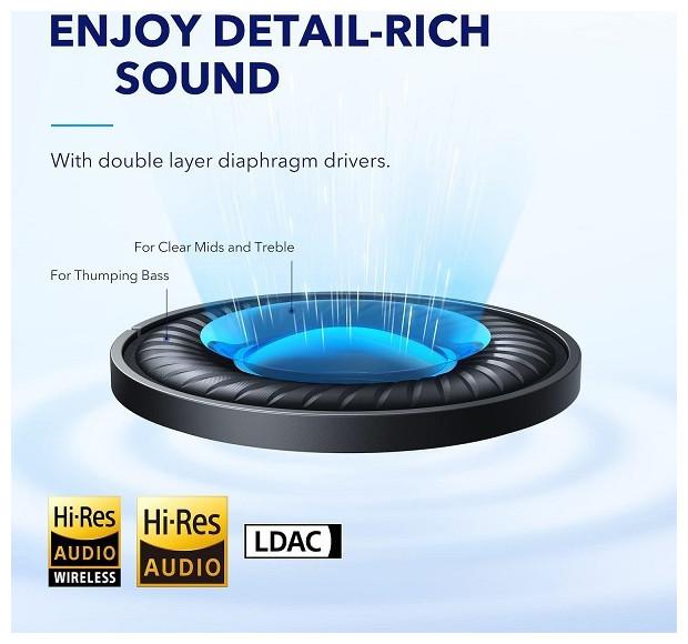 Produktbild soundcore Space Q45 (ANC, 65 h, Kabelgebunden, Kabellos)