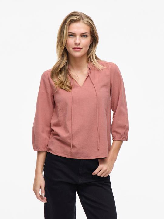 Image du produit Vila VIPETRA Split Neck Oberteil mit 3/4-Ärmeln (34)