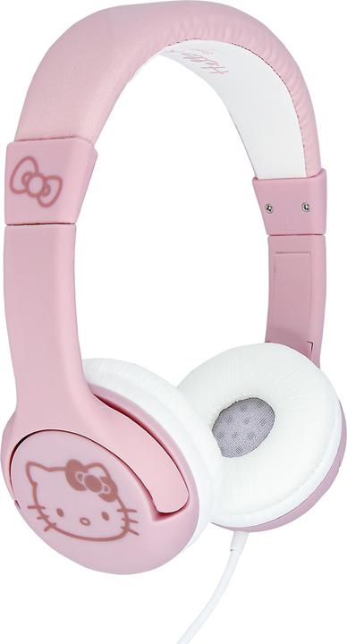 Actual product image OTL Technologies HK1180 Hello Kitty Kids Wired Headphones with Ears in Red and White