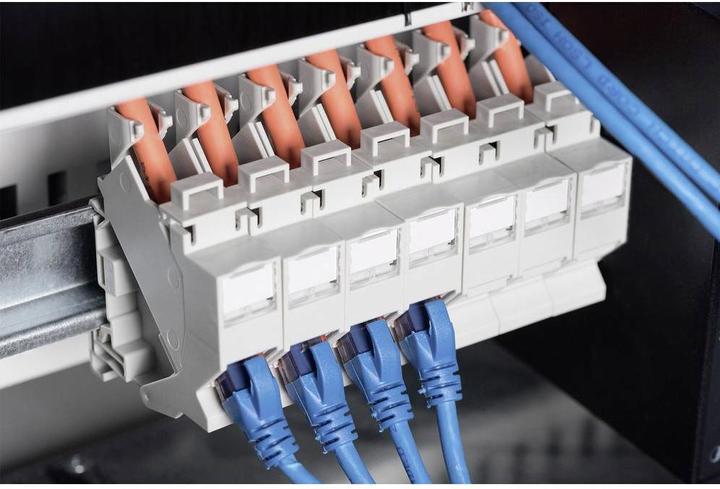 Actual product image Digitus DIN-Rail Adapter for Keystone Modules, IP20 (Keystone module holder)
