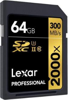 Actual product image Lexar Sdxc (64 GB, SDXC, U3, UHS-II)