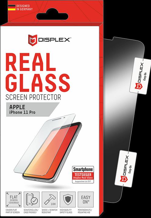 Immagine prodotto Displex Real Glass, 2D Panzerglas (1 Pezzo/i, Apple iPhone X, Apple iPhone 11 Pro, Apple iPhone XS)