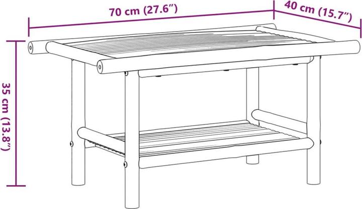 Produktbild VidaXL Fanny (70 x 40 x 35 cm)