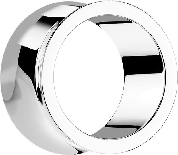 Produktbild Star Piercing Flared Tunnel dick silber (ohne Messing, Chirurgenstahl 316L)