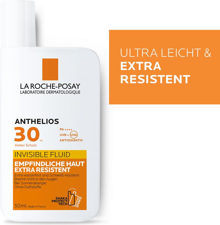 Produktbild La Roche Posay Anthelios Invisible Fluid (Sonnencreme Gesicht, SPF 30, 50 ml, 74 g)