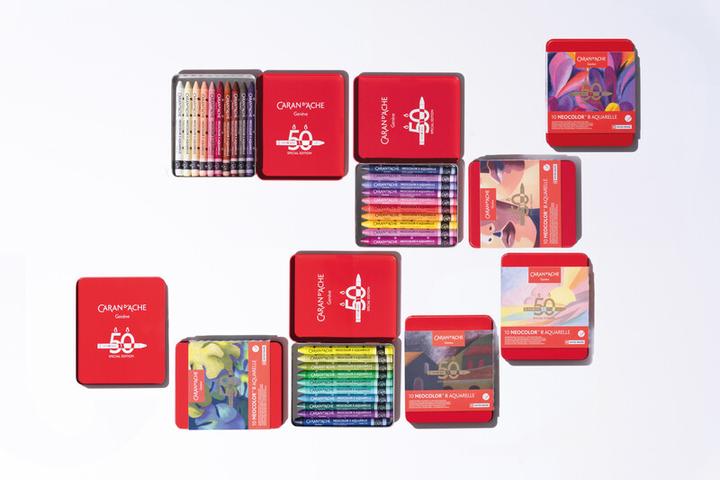 Immagine prodotto Caran d'Ache Neocolor II watersoluble Wax Special Edition in scatola di metallo (Multicolore, 10 x)