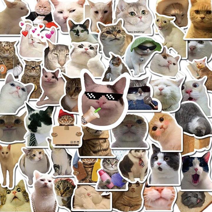 Actual product image JTI Stickers cats - 50 pcs