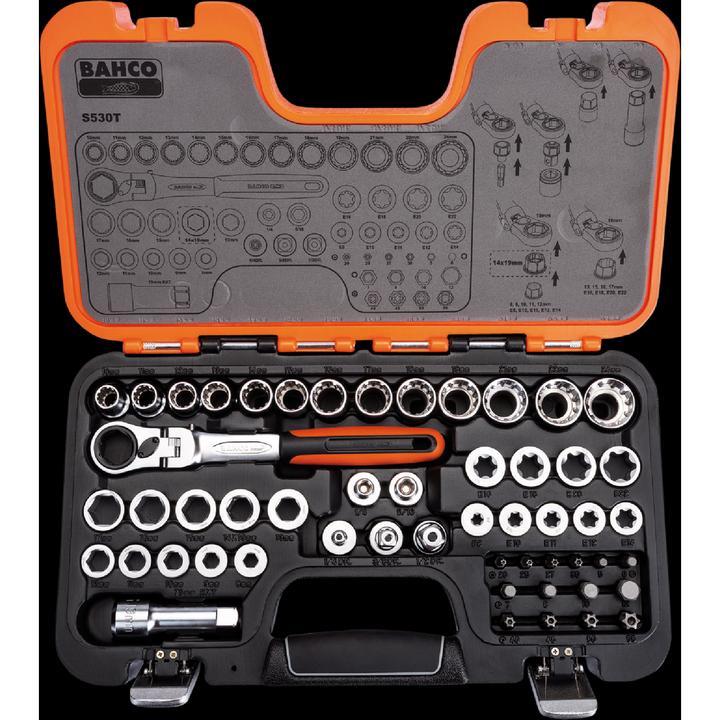 Actual product image Bahco Socket spanner set (14 mm, 13 mm, 11 mm, 15 mm, 16 mm, 24 mm, 17 mm, 18 mm, 19 mm, 12 mm, 22 mm, 21 mm, 10 mm)