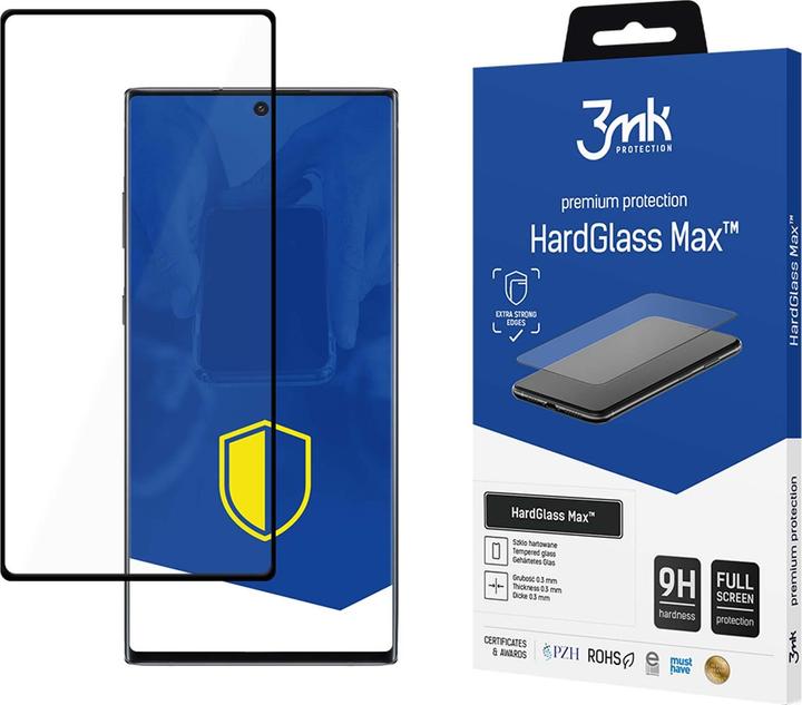 Actual product image 3MK Hardglass Max screen protector (1 Piece, Samsung Galaxy Note 10 Plus)