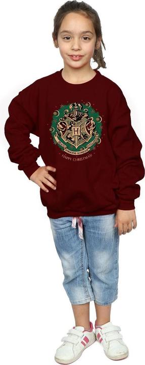 Actual product image Girls Christmas Wreath Sweatshirt (140, 146)