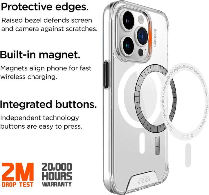 Actual product image Eiger Glacier MagSafe Case (Apple iPhone 15 Pro Max)