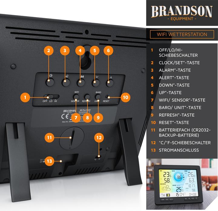 Produktbild Brandson Wetterstation
