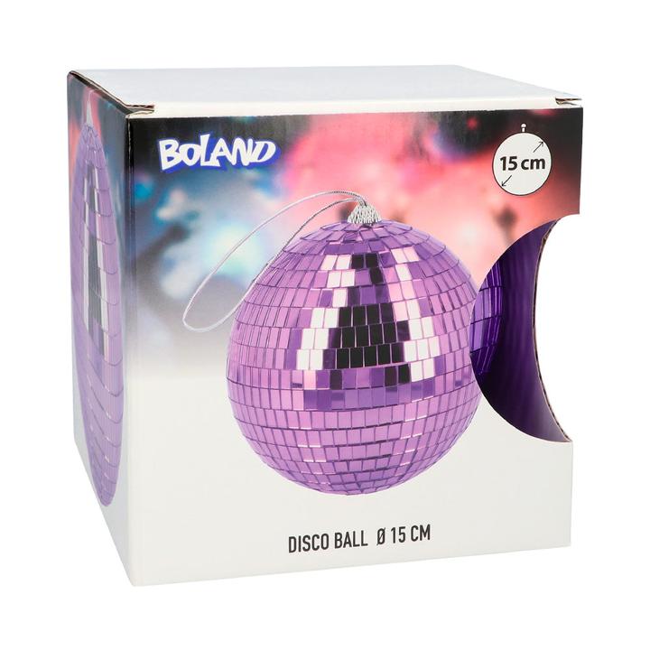 Produktbild Boland Discokugel Spiegelball lila Ø 15 cm
